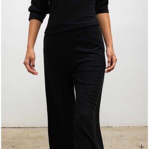 NWT LESET lauren Pants Crop Flare Black NWT